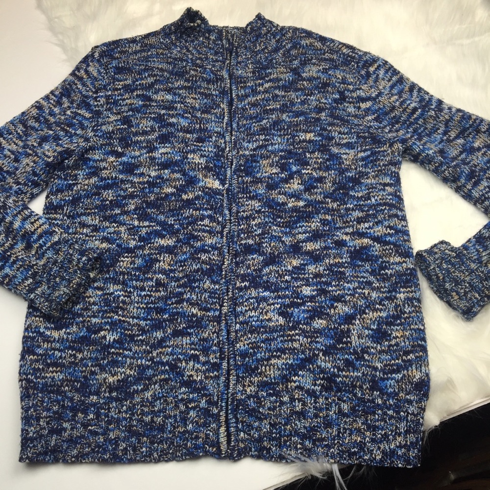 Dress Barn Zippered Tweed Sweatet